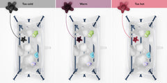 STOKKE vonelė FLEXI BATH Transparent Blue