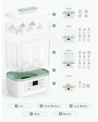 Momcozy 8 in 1 elektrinis garų sterilizatorius kūdikiams