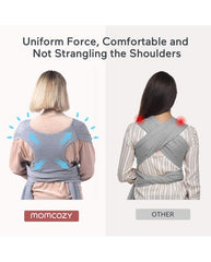 Momcozy kūdikių vaikjuostė - nešioklė - Grey