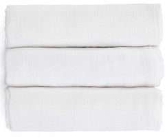 PETITE&MARS muslino vystyklai 3vnt. 68x68, Moussy - White