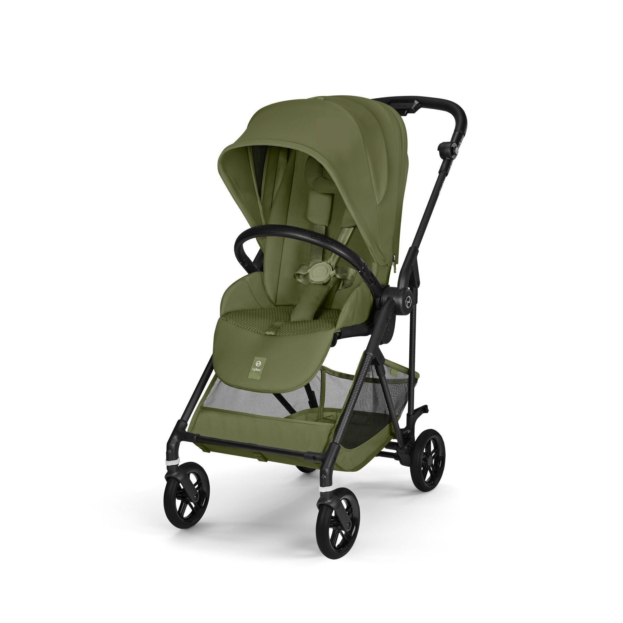 CYBEX Melio Carbon vežimėlis - Spalva - Moss Green