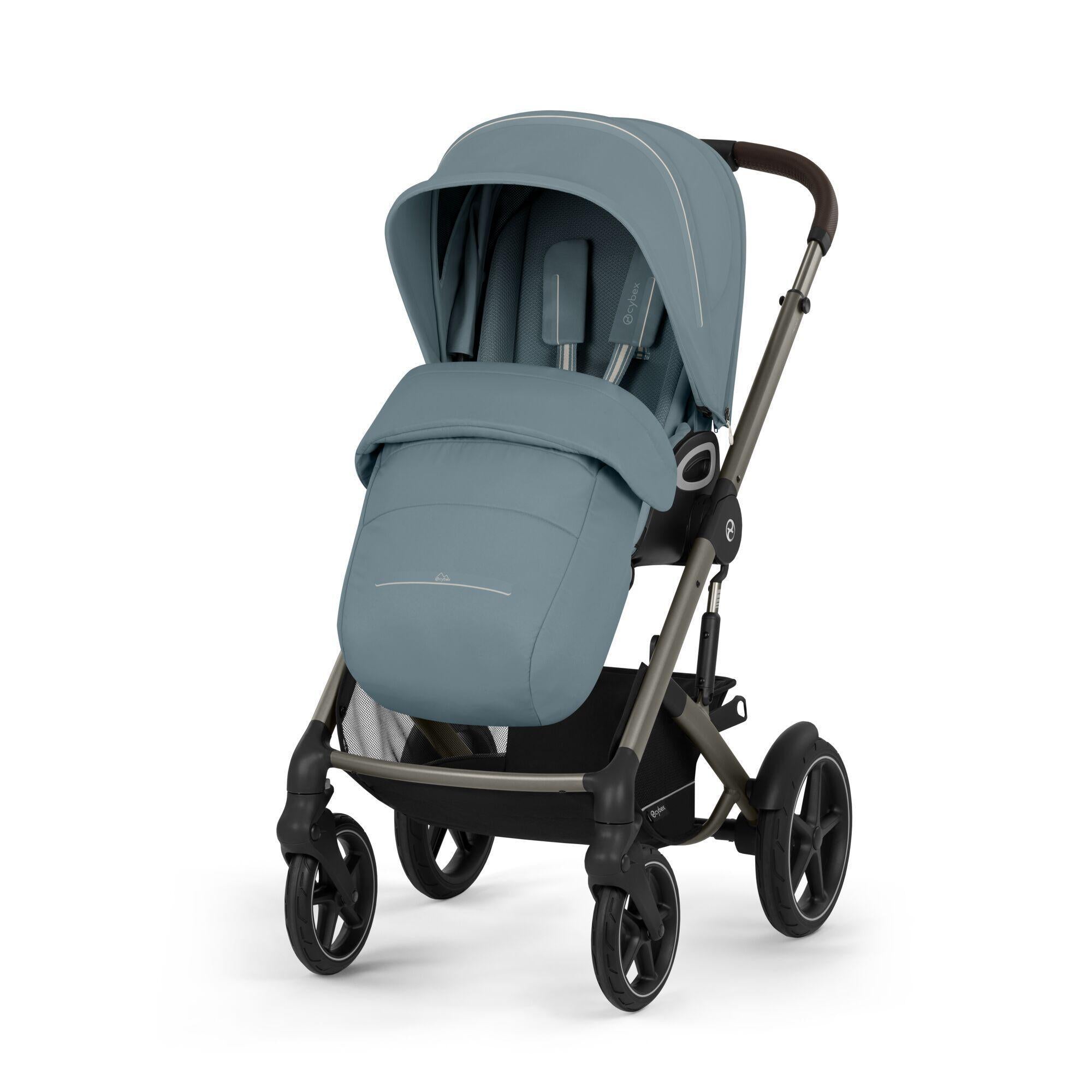 CYBEX Talos S Lux vežimėlis, Stormy Blue (Taupe Frame)