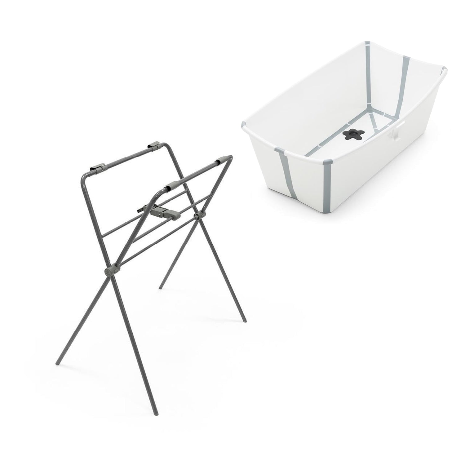 STOKKE vonelė FLEXI BATH su stovu White