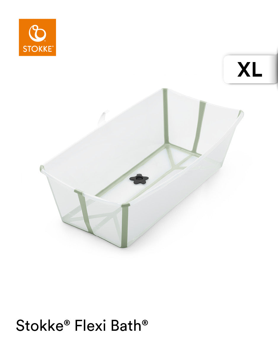 STOKKE vonelė FLEXI BATH X-Large Transparent Green