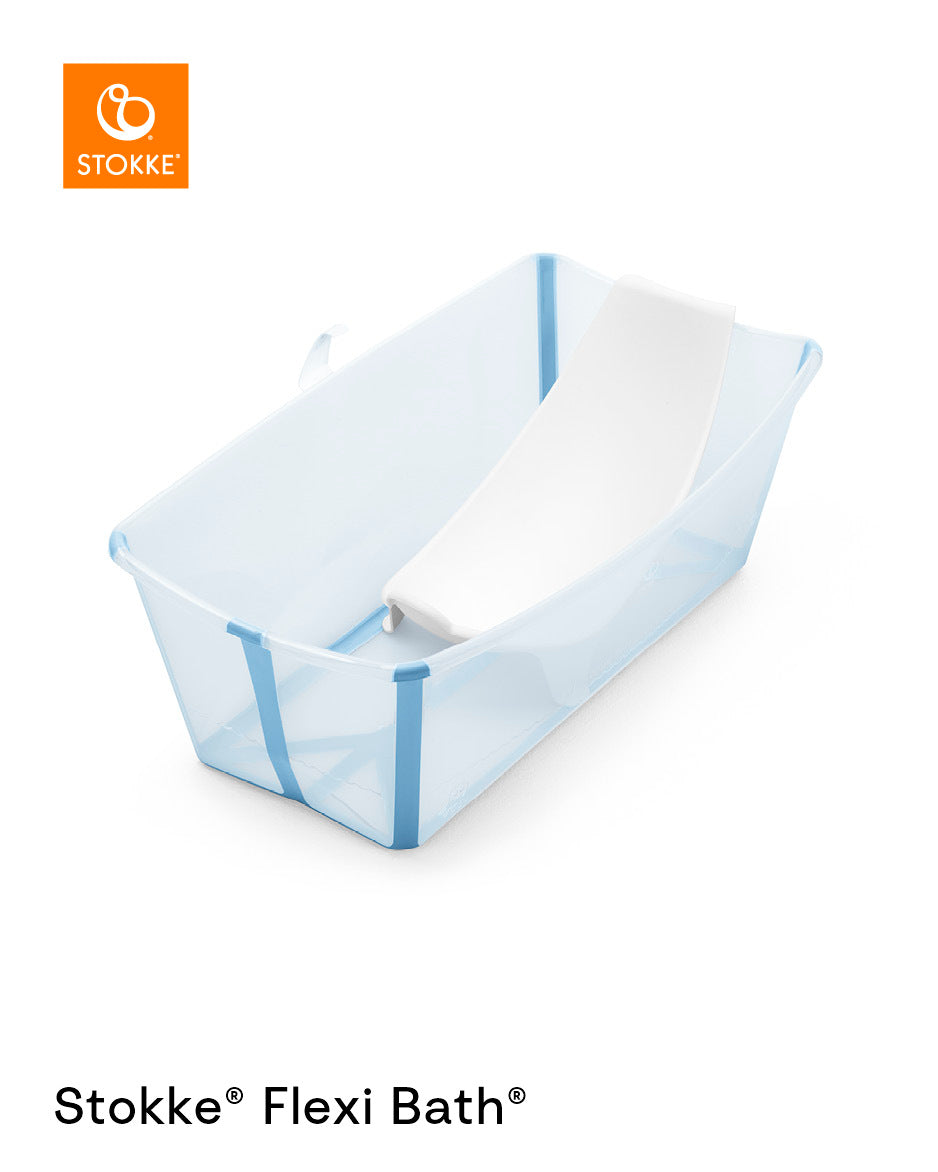 STOKKE vonelės komplektas FLEXI BATH su gultuku Ocean Blue