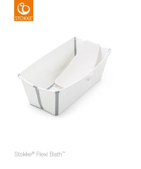 STOKKE vonelės komplektas FLEXI BATH su gultuku White