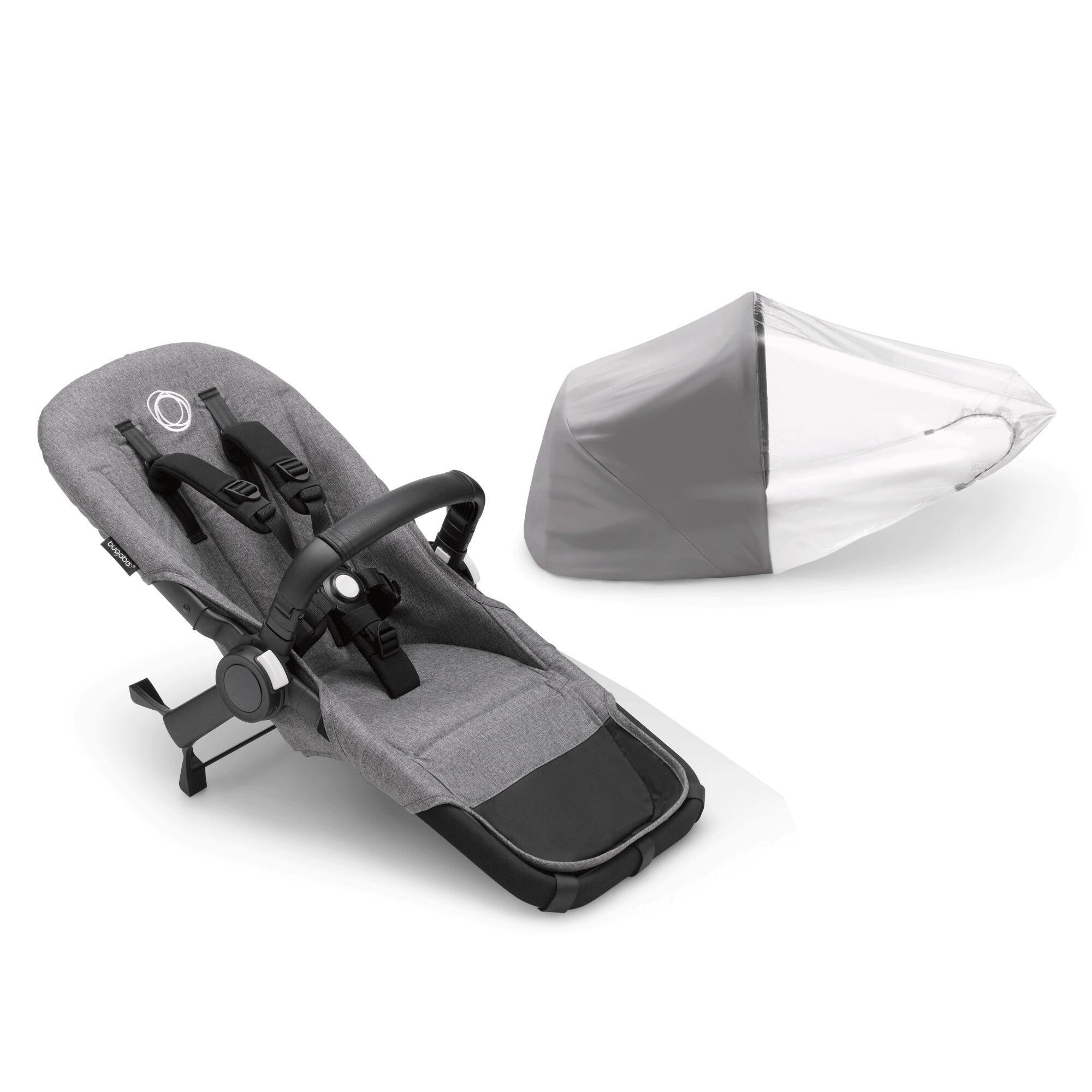 Bugaboo Donkey 5 Duo išplėtimo komplektas Grey Melange