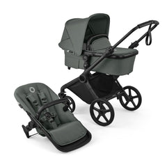 Bugaboo Cub 2in1 vežimėlis Black/Forest Green