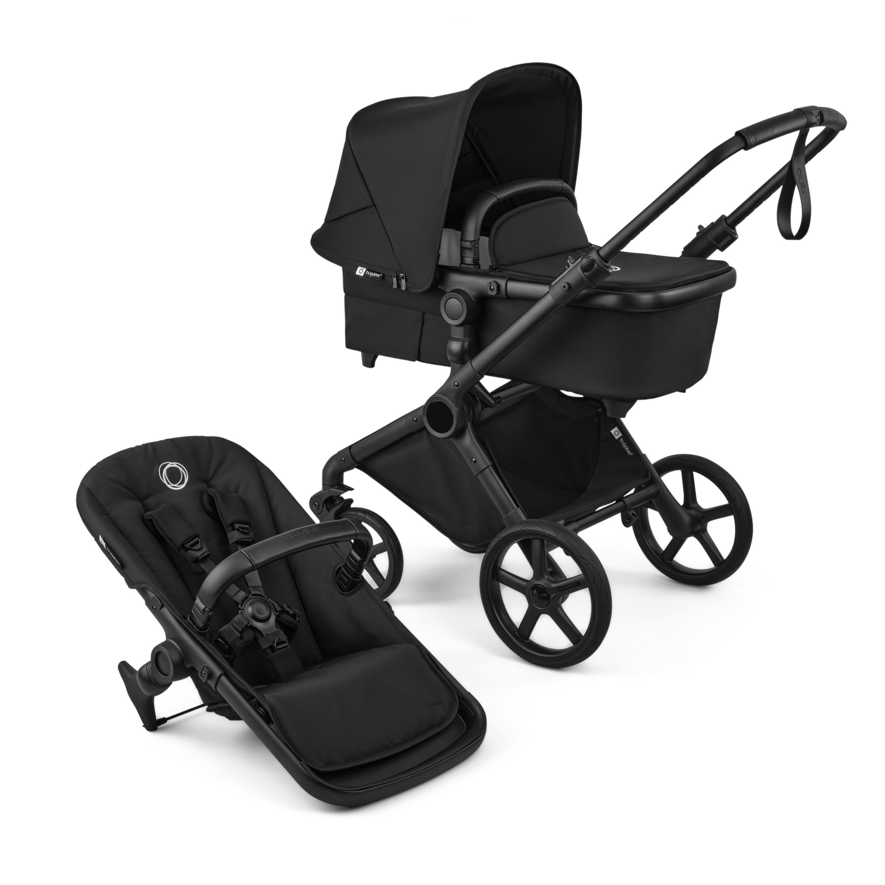 Bugaboo Cub 2in1 vežimėlis Black/Heritage Black