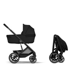CYBEX Balios S Lux universalus vežimėlis 3in1, Moon Black + Cloud G3 i-Size autokėdutė