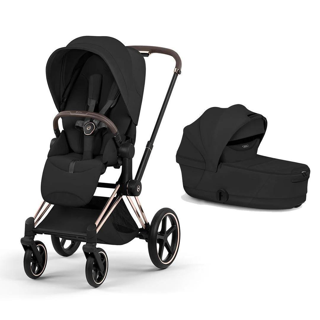 CYBEX Priam Fold V5 2 in 1 Sepia Black, Frame Rose Gold