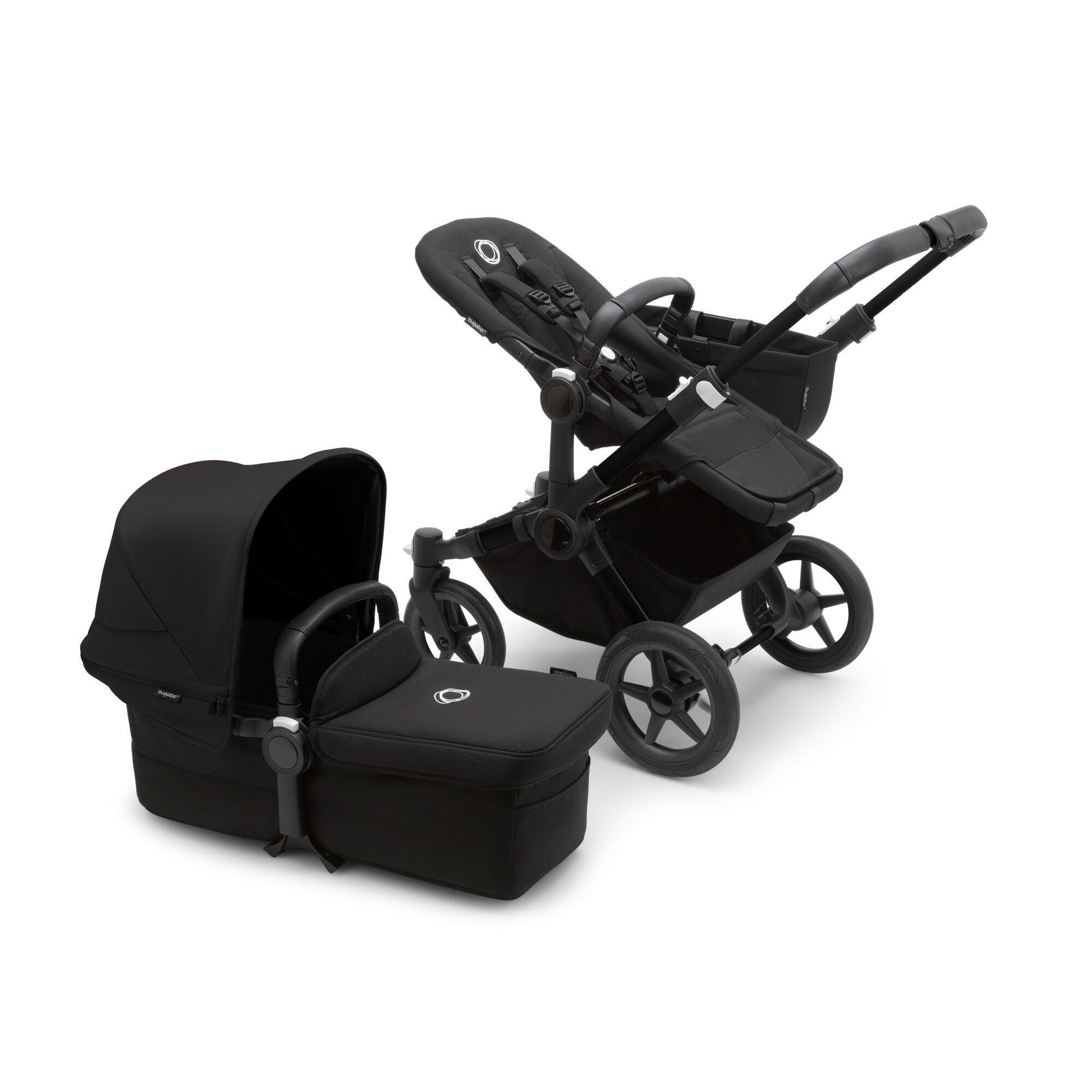 Bugaboo Donkey 5 Mono 2in1 vežimėlis Black/Midnight Black