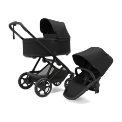 Thule Charm universalus vežimėlis 3in1 Black + Thule Maple Connect Black autokėdutė