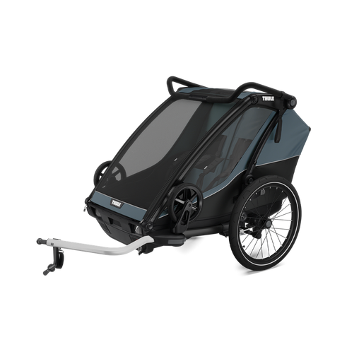Thule Chariot Cab dvivietė dviračio priekaba – vežimėlis – Dark Slate