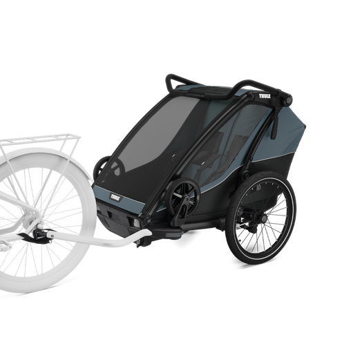 Thule Chariot Cab dvivietė dviračio priekaba – vežimėlis – Dark Slate