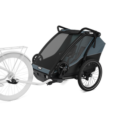 Thule Chariot Cab dvivietė dviračio priekaba – vežimėlis – Dark Slate