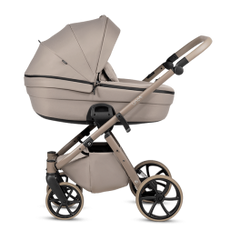 Tutis Uno6+ universalus vežimėlis kūdikiams 4in1 (172)) + Tutis Elo Lux i-Size autokėdutė ir Isofix bazė