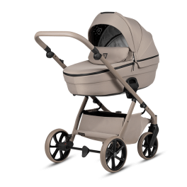 Tutis Uno6+ universalus vežimėlis kūdikiams 4in1 (172)) + Tutis Elo Lux i-Size autokėdutė ir Isofix bazė