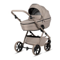 Tutis Uno6+ universalus vežimėlis kūdikiams 4in1 (172)) + Tutis Elo Lux i-Size autokėdutė ir Isofix bazė