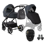 Tutis Enzo universalus vežimėlis 3in1 (546) Anthracite + Tutis Beno i-Size autokėdutė