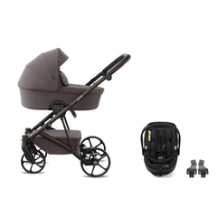 Tutis Leo5+ universalus vežimėlis 3in1 (393) Mocca Brown + Tutis Beno i-Size autokėdutė