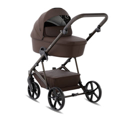 Tutis Leo5+ universalus vežimėlis 3in1 (480) Dark Brown + Tutis Beno i-Size autokėdutė