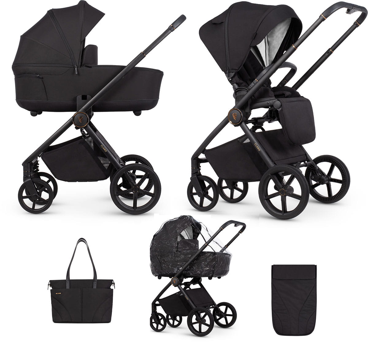 Venicci Claro universalus vežimėlis 2in1 - Noir