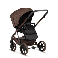 Tutis Viva6+ universalus vežimėlis kūdikiams 4in1 (067)) + Tutis Elo Lux i-Size autokėdutė ir Isofix bazė