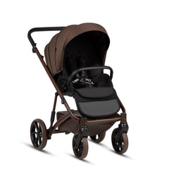 Tutis Viva6+ universalus vežimėlis kūdikiams 4in1 (067)) + Tutis Elo Lux i-Size autokėdutė ir Isofix bazė