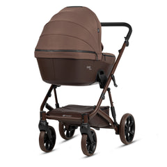Tutis Viva6+ universalus vežimėlis kūdikiams 4in1 (067)) + Tutis Elo Lux i-Size autokėdutė ir Isofix bazė
