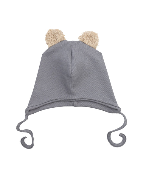 Wooly Organic kepurė su meškiuko ausytėmis GOTS, Night Owl