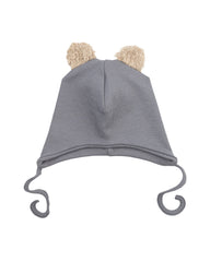 Wooly Organic kepurė su meškiuko ausytėmis GOTS, Night Owl