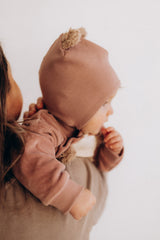 Wooly Organic kepurė su meškiuko ausytėmis GOTS, Night Owl