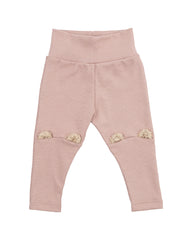 Wooly Organic tamprės su meškiuko ausytėmis GOTS, Rosewood