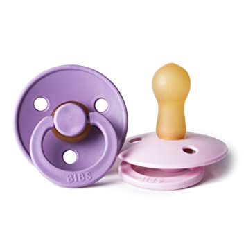 BIBS 2vnt. čiulptukų rinkinys 1 dydis (0 - 6 mėn.) - Spalva - Lavender/ Baby Pink