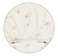 BABYONO bambukinė paklodė su guma lovytei - Spalva - Feathers - 120x60cm
