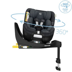 Automobilinė kėdutė Maxi-Cosi Mica Pro Eco 360 i-Size 0-18kg - Spalva - Authentic Graphite