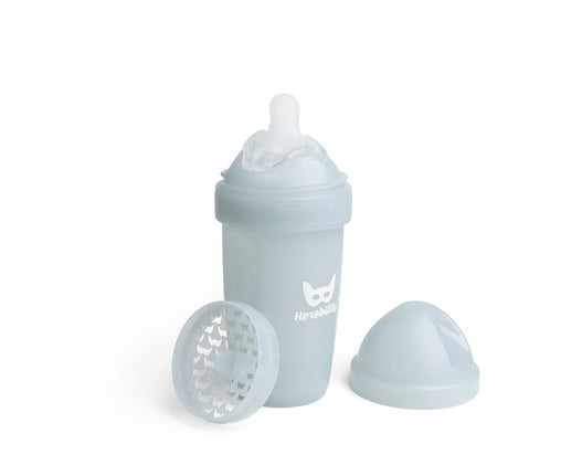 Herobility Buteliukas Anti-Colic HeroBottle 240 ml. - Spalva - Grey