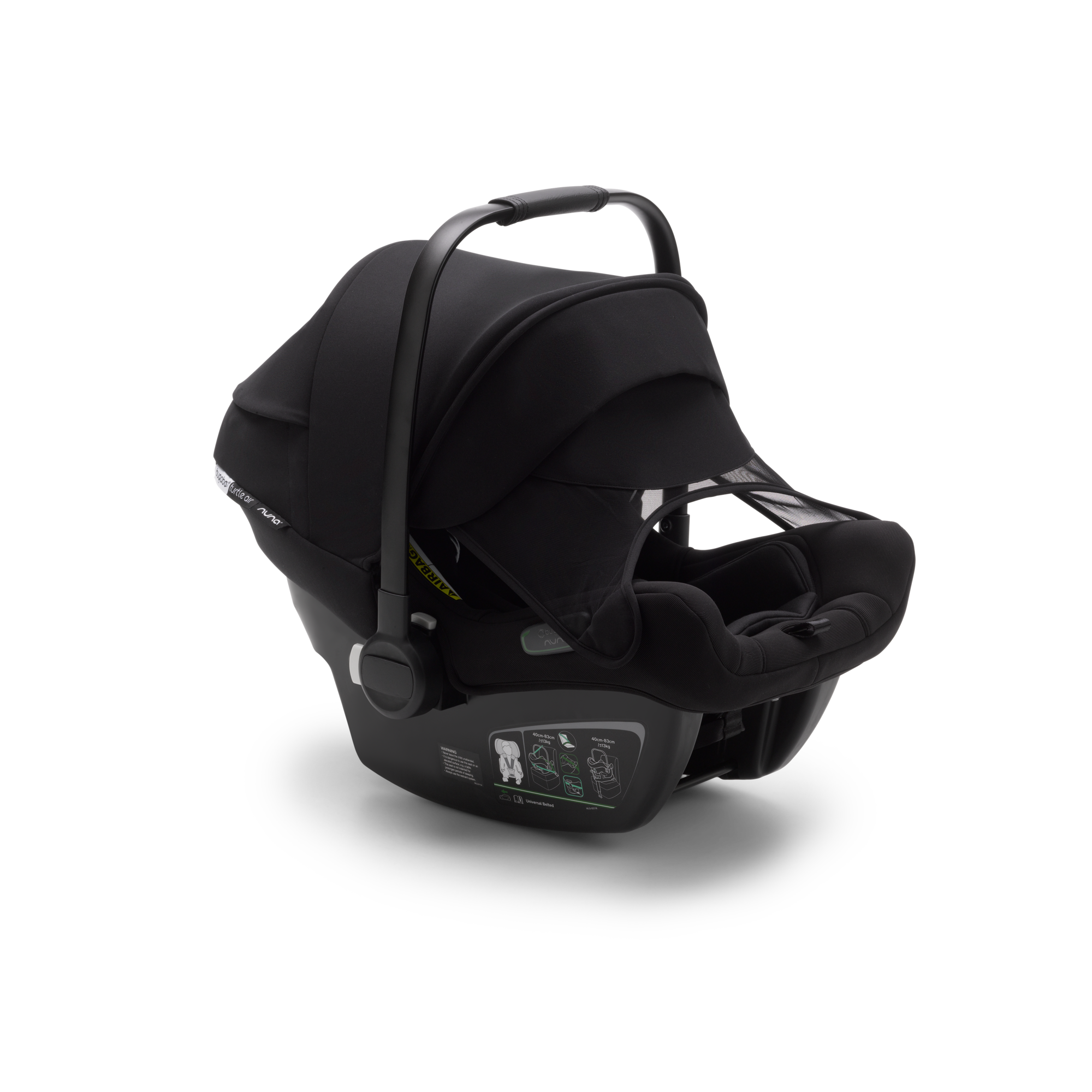 Automobilinė kėdutė Bugaboo Turtle Air By Nuna 0-13kg - Spalva - Black