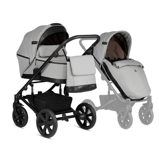 Noordi Aqua 2in1 Light Grey (602) kūdikių vežimėlis