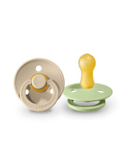 BIBS 2vnt. čiulptukų rinkinys 1 dydis (0 - 6 mėn.) - Spalva - Sand / Pistachio