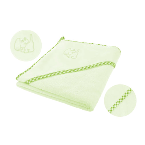 Bocioland rankšluostis su gobtuvu frotinis 80x80 - Spalva - Green