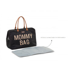 Childhome didelis mamos krepšys Mommy bag, Black Gold