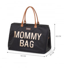 Childhome didelis mamos krepšys Mommy bag, Black Gold