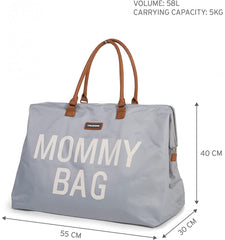 Childhome didelis mamos krepšys Mommy bag, Grey off white