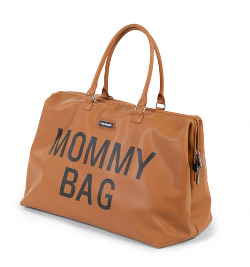 Childhome didelis mamos krepšys Mommy bag, Leatherlook Brown