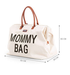 Childhome didelis mamos krepšys Mommy bag, Off white black