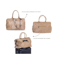 Childhome didelis mamos krepšys Mommy bag, Puffered beige