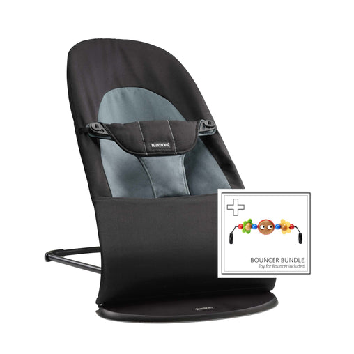 BABYBJÖRN gultukas - Bouncer Balance Soft - Spalva - Dark grey + toy