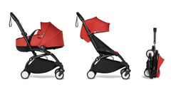 BABYZEN YOYO² - 0+, 6+ - Frame Black + Spalva - Red